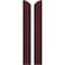 Ekena Millwork Americraft 2-Board (2 Batten) Wood Joined Board-n-Batten Shutters w/Ellipt Top, ARW101BE207X36WRH, PR ARW101BE207X36WRH - alternate 1